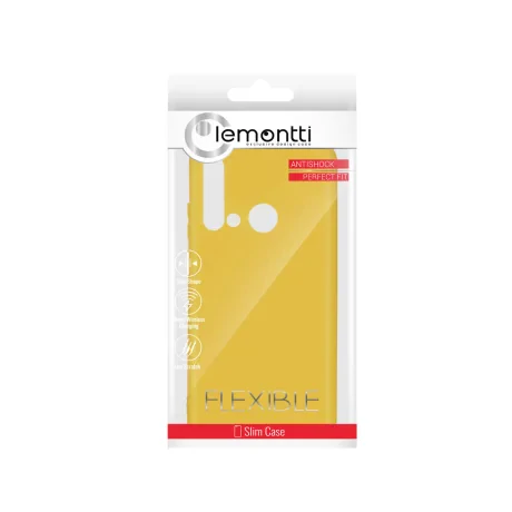 Husa Huawei P20 Lite 2019 / Nova 5i Lemontti Silicon Silky Galben