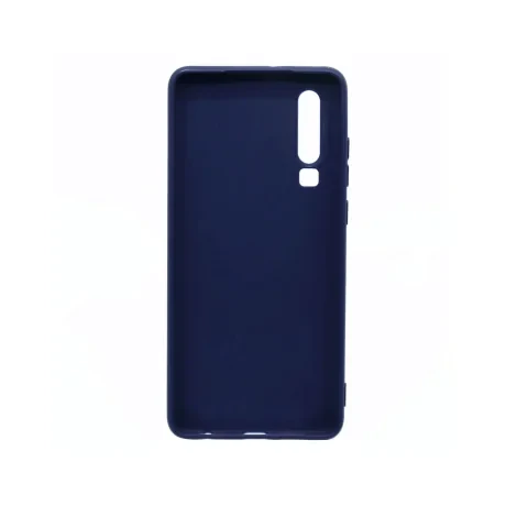Husa Huawei P30 Lemontti Silicon Silky Albastru Inchis