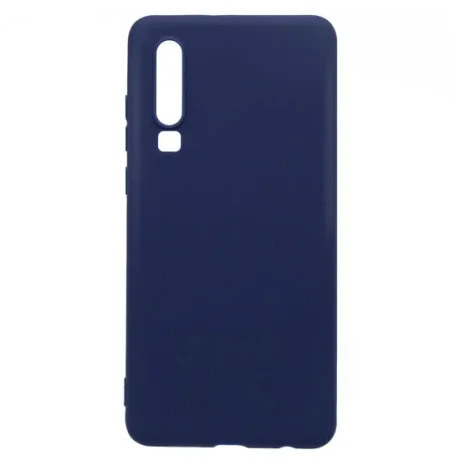 Husa Huawei P30 Lemontti Silicon Silky Albastru Inchis