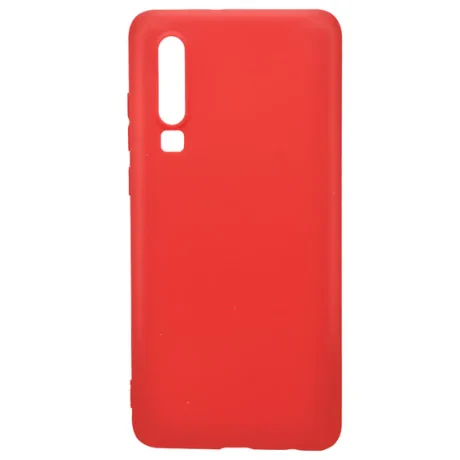 Husa Huawei P30 Lemontti Silicon Silky Rosu