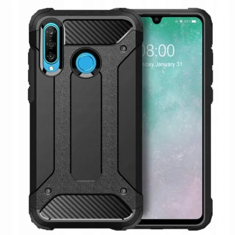 Husa Huawei P30 Lite Lemontti Hybrid Armor Negru