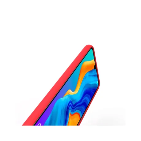 Husa  Huawei P30 Lite Lemontti Liquid Silicon Red
