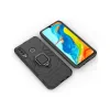 Husa Huawei P30 Lite Lemontti Ring Armor Kickstand Negru