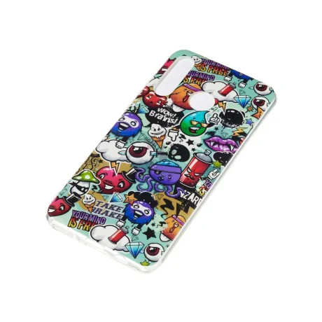 Husa Huawei P30 Lite Lemontti Rubbish Pattern Noctilucent
