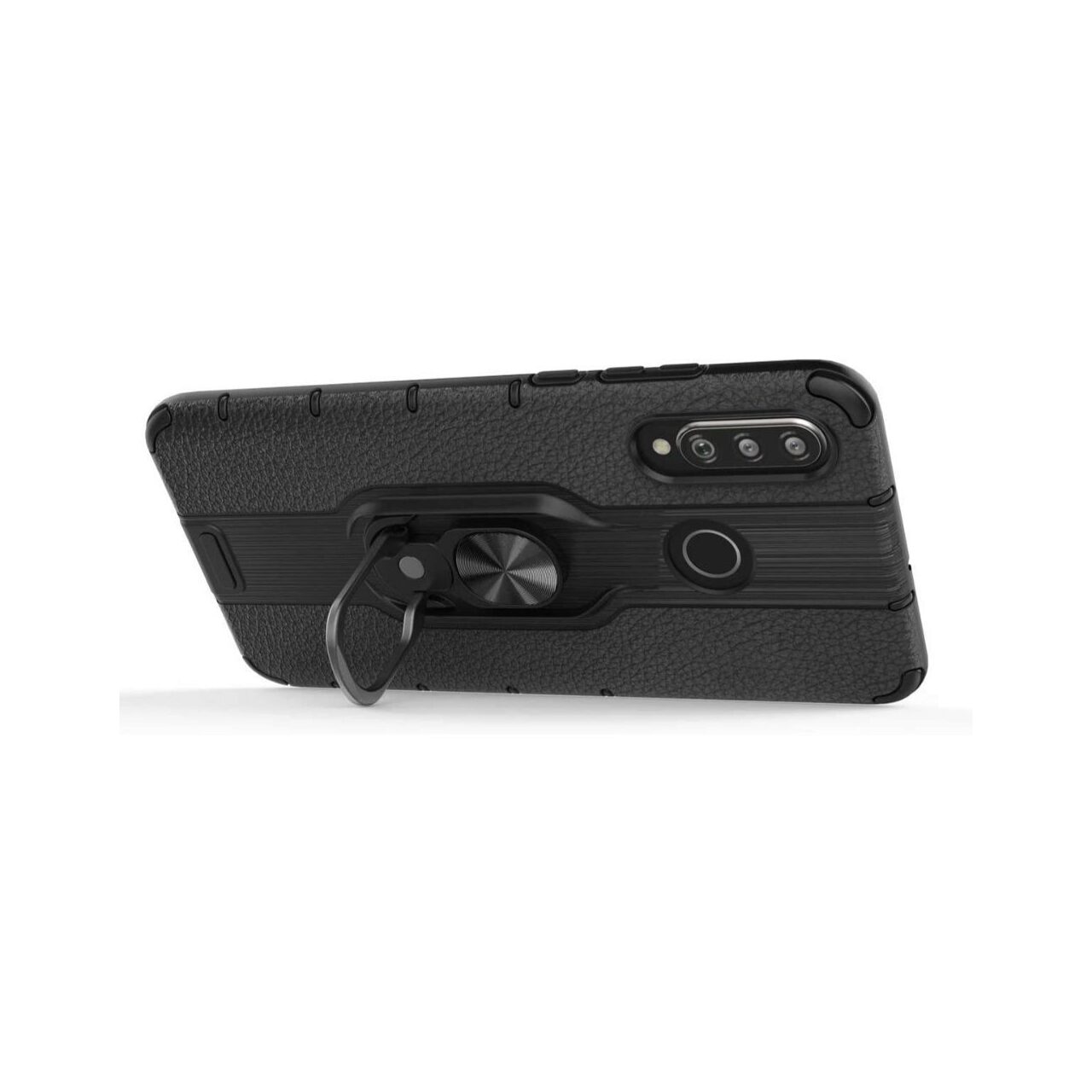 Husa Huawei P30 Lite Lemontti Shockproof Ring Holder Red thumb