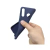 Husa Huawei P30 Lite Lemontti Silicon Silky Albastru Inchis