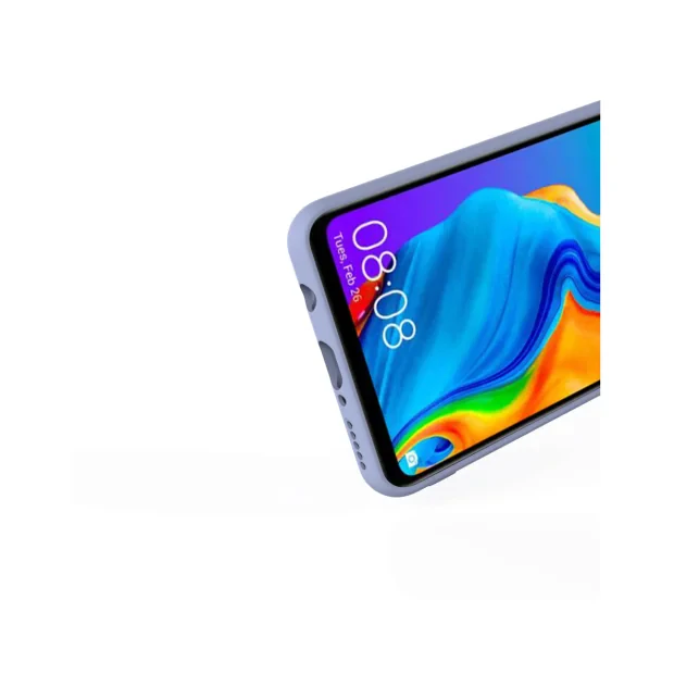 Husa Huawei P30 Lite Lemontti Silicon Soft Slim Lavender Gray