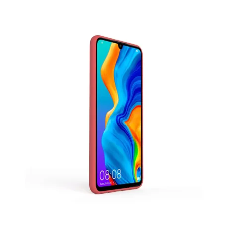 Husa Huawei P30 Lite Lemontti Silicon Soft Slim Santa Red