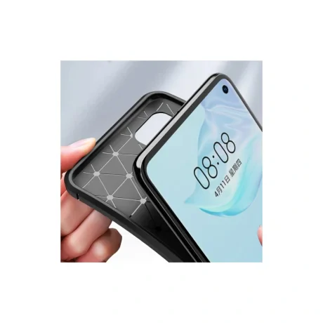 Husa Huawei P40 Lemontti Carbon Fiber Black