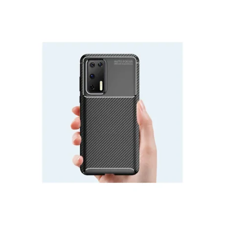 Husa Huawei P40 Lemontti Carbon Fiber Black
