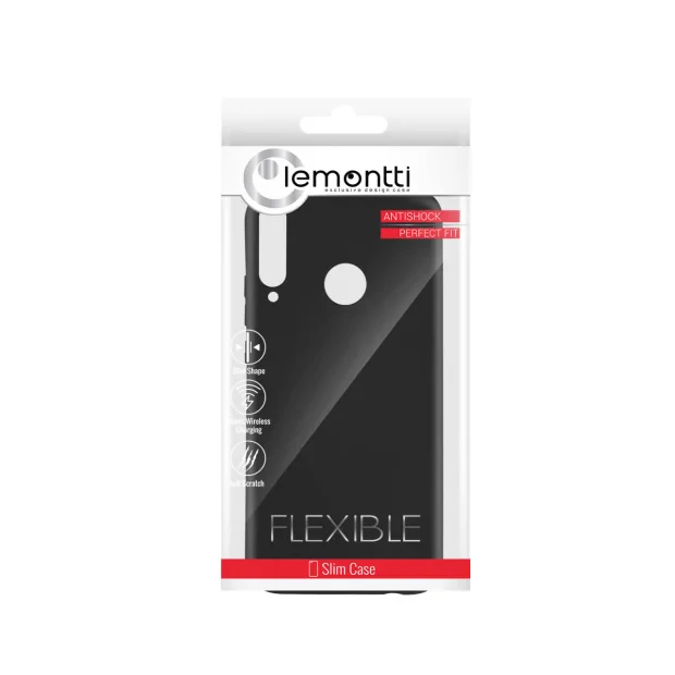 Husa Huawei P40 Lite E Lemontti Silicon Silky Negru