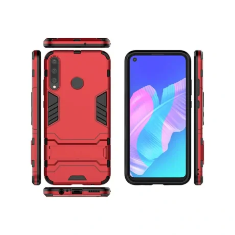 Husa Huawei P40 Lite E / Y7P Lemontti Shockproof Case Red