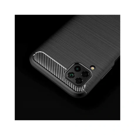 Husa Huawei P40 Lite Lemontti Carbon Case Flexible Albastru