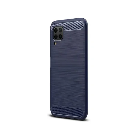 Husa Huawei P40 Lite Lemontti Carbon Case Flexible Albastru