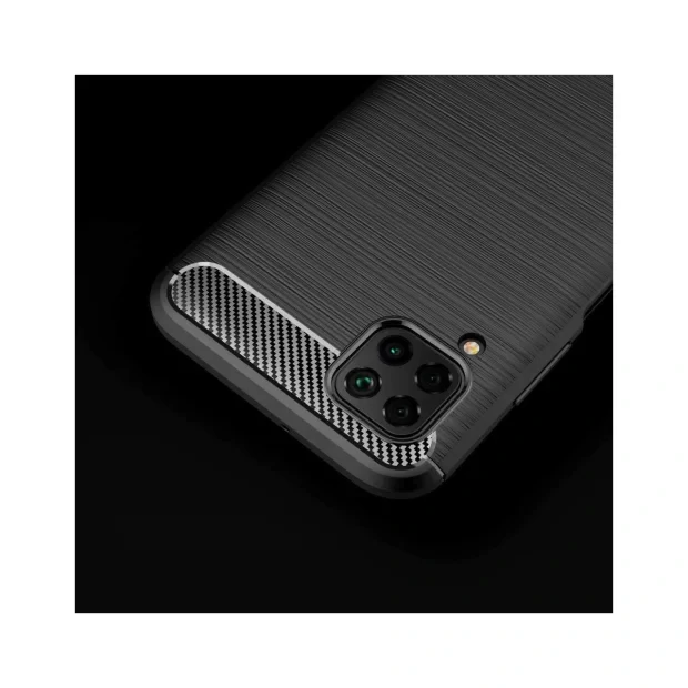Husa Huawei P40 Lite Lemontti Carbon Case Flexible Negru