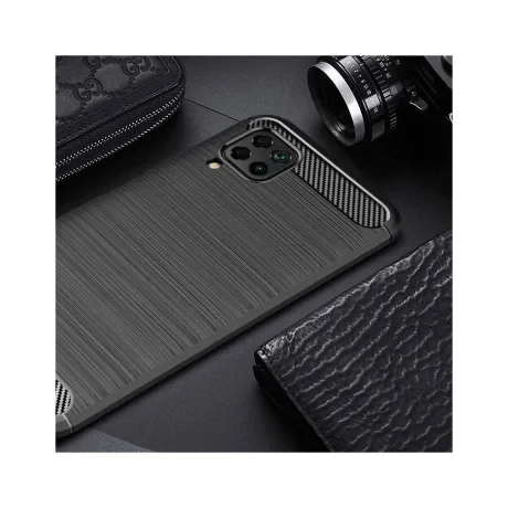 Husa Huawei P40 Lite Lemontti Carbon Case Flexible Negru