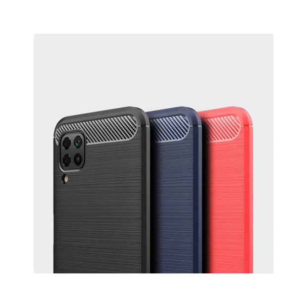 Husa Huawei P40 Lite Lemontti Carbon Case Flexible Negru