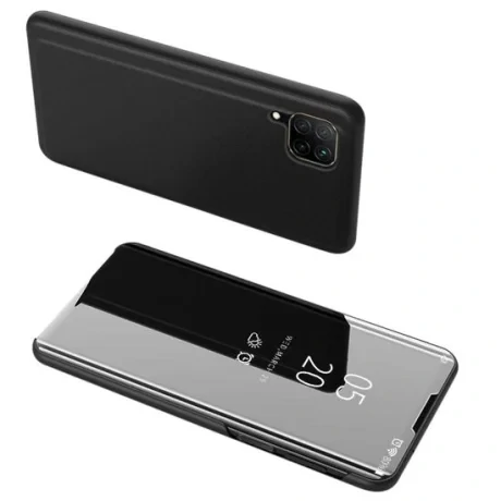 Husa Huawei P40 Lite Lemontti Clear View Case Negru