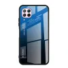 Husa Huawei P40 Lite Lemontti Gradient Glass Negru-Albastru