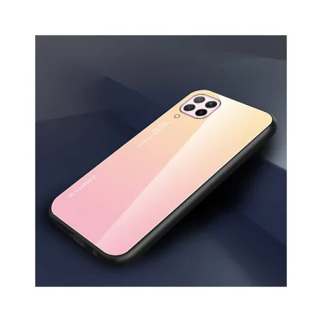 Husa Huawei P40 Lite Lemontti Gradient Glass Roz