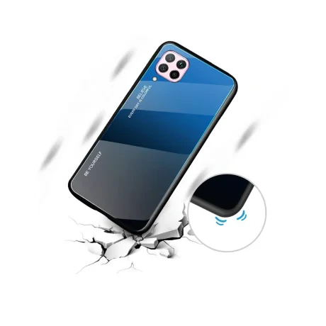 Husa Huawei P40 Lite Lemontti Gradient Glass Roz-Mov