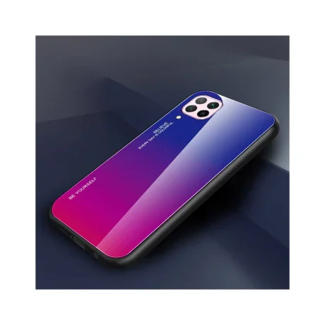 Husa Huawei P40 Lite Lemontti Gradient Glass Roz-Mov