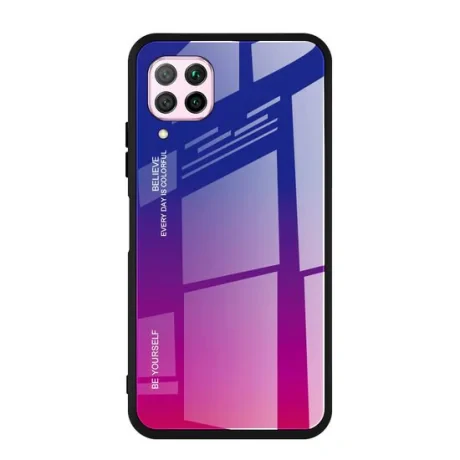 Husa Huawei P40 Lite Lemontti Gradient Glass Roz-Mov