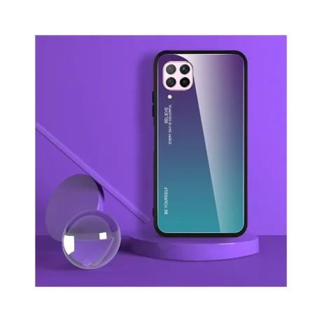 Husa Huawei P40 Lite Lemontti Gradient Glass Verde-Mov