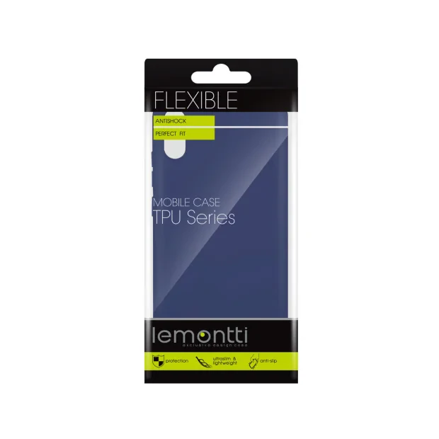Husa Huawei Y6 2019 Lemontti Silicon Silky Albastru Inchis