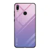 Husa Huawei Y7 2019 Lemontti Gradient Color Glass Light Purple