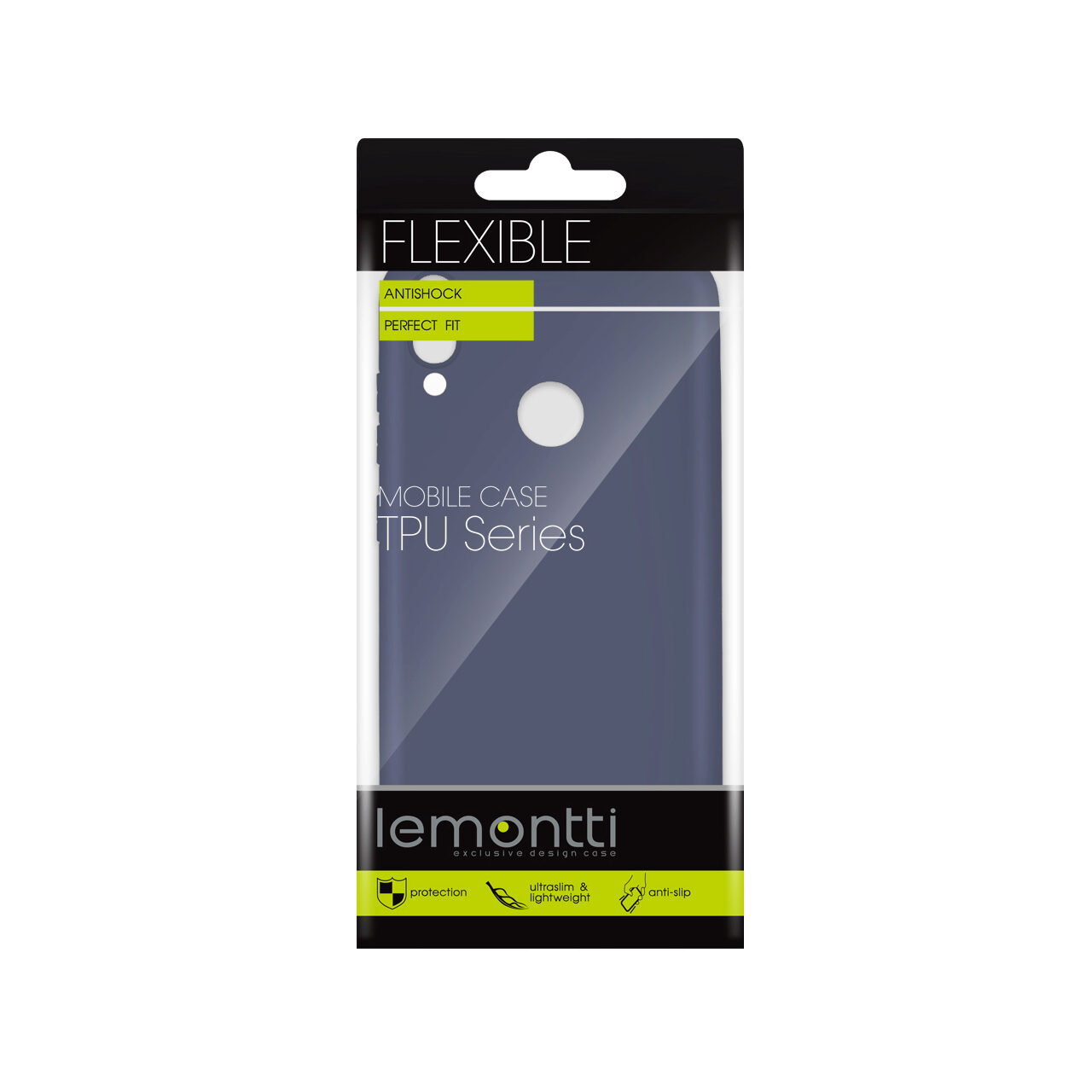 Husa Huawei Y7 2019 Lemontti Silicon Silky Albastru Inchis thumb