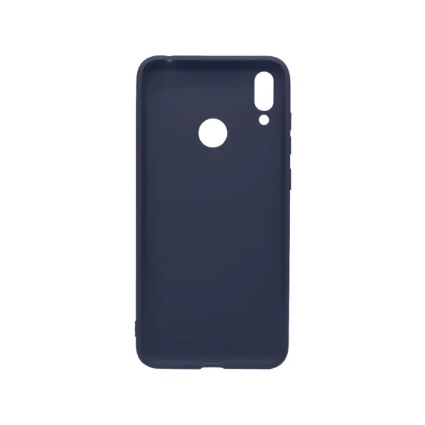 Husa Huawei Y7 2019 Lemontti Silicon Silky Albastru Inchis