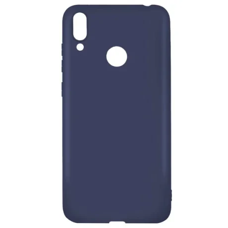 Husa Huawei Y7 2019 Lemontti Silicon Silky Albastru Inchis