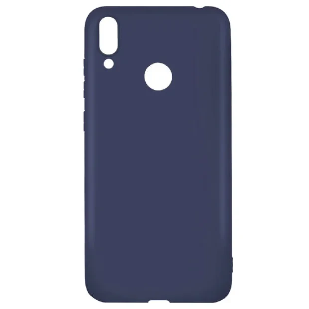 Husa Huawei Y7 2019 Lemontti Silicon Silky Albastru Inchis