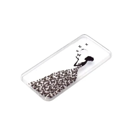 Husa Huawei Y7 2019 Lemontti Stylish and Beautiful Pattern Butterfly Girl