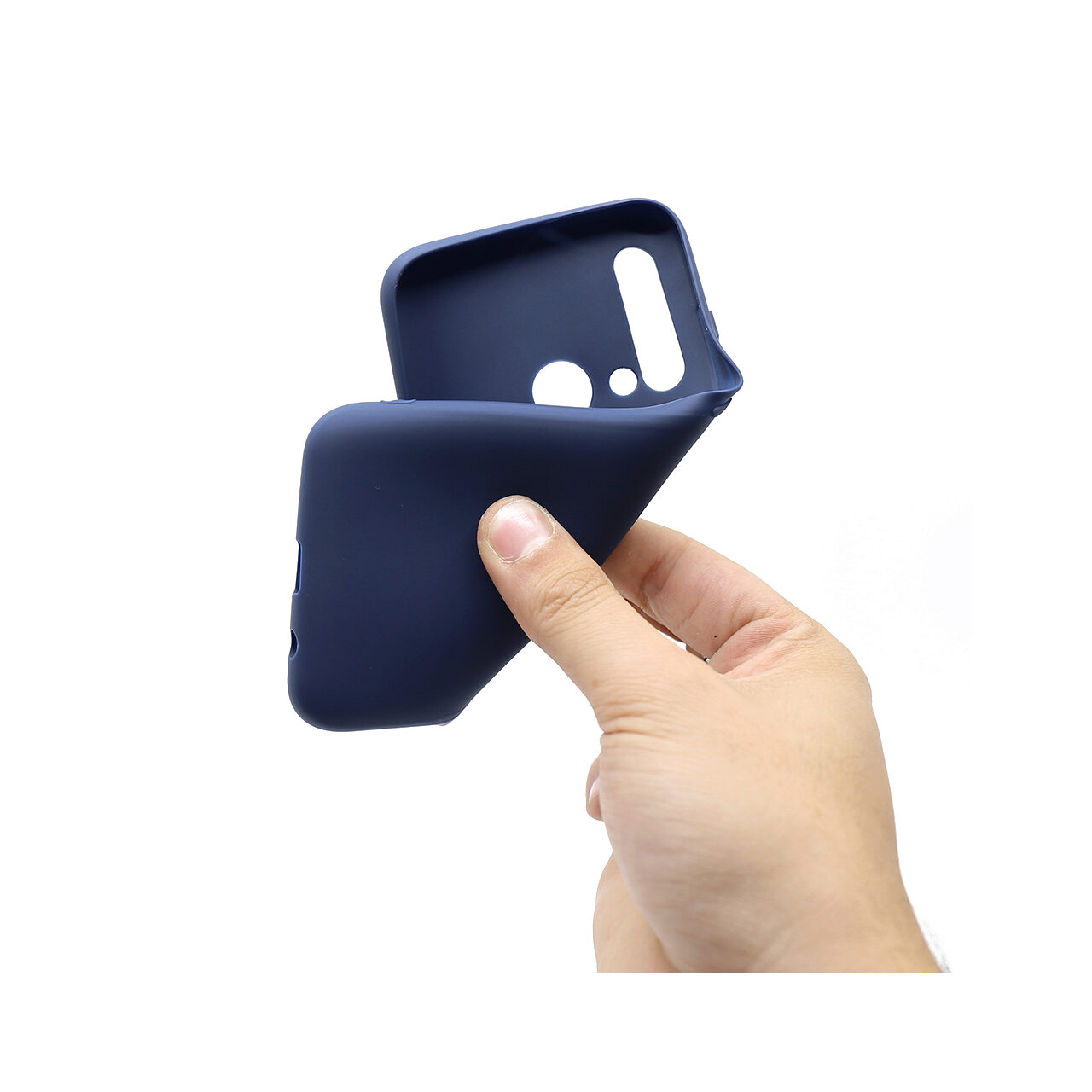 Husa Huawei Y9 Prime 2019 Lemontti Silicon Silky Albastru Inchis thumb