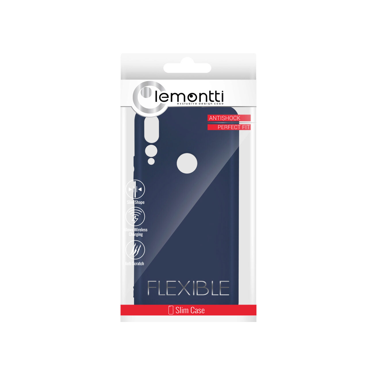 Husa Huawei Y9 Prime 2019 Lemontti Silicon Silky Albastru Inchis thumb