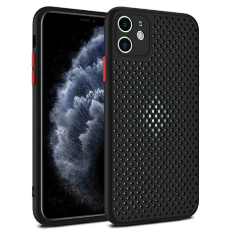Husa iPhone 11 Lemontti Bubble Negru