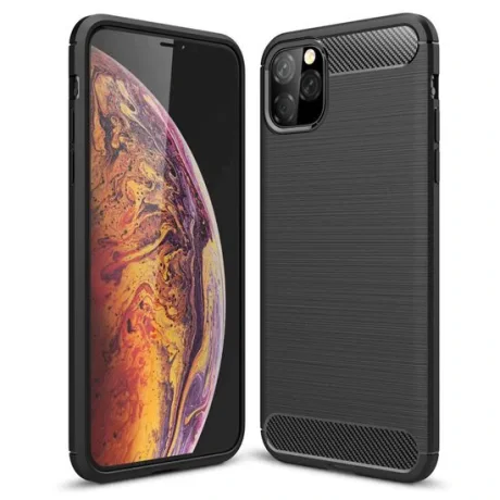 Husa iPhone 11 Lemontti Carbon Negru