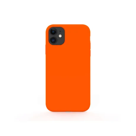Husa iPhone 11 Lemontti Liquid Silicon Orange