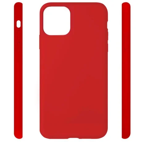 Husa iPhone 11 Lemontti Liquid Silicon Red