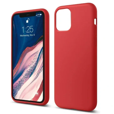 Husa iPhone 11 Lemontti Liquid Silicon Red
