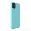 Husa iPhone 11 Lemontti Liquid Silicon Tiffany Blue