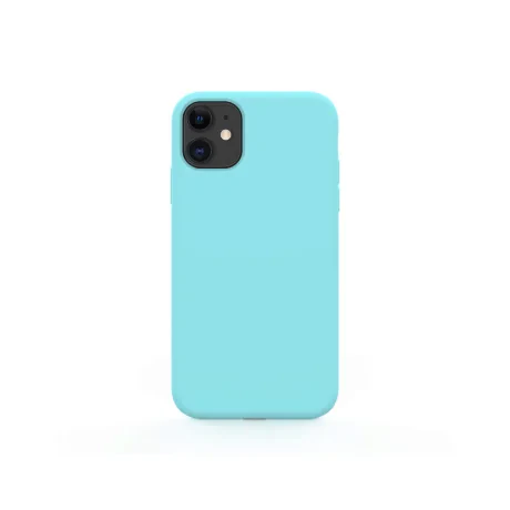 Husa iPhone 11 Lemontti Liquid Silicon Tiffany Blue