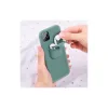 Husa iPhone 11 Lemontti Liquid Silicone with Apple AirPods Case Dark Green