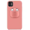 Husa iPhone 11 Lemontti Liquid Silicone with Apple AirPods Case Pink