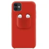 Husa iPhone 11 Lemontti Liquid Silicone with Apple AirPods Case Red