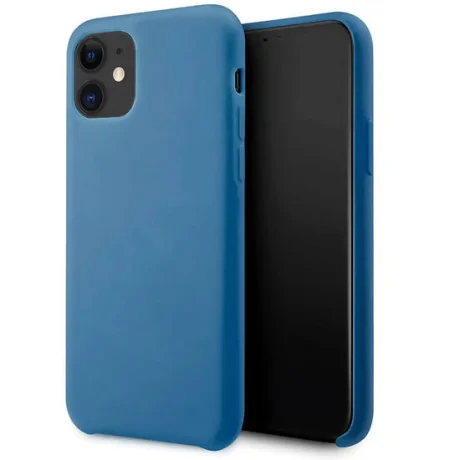 Husa iPhone 11 Lemontti Silicone Lite Albastru