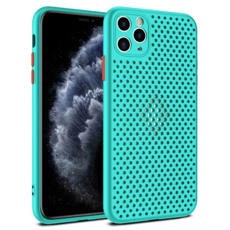 Husa iPhone 11 Pro Lemontti Bubble Turcoaz