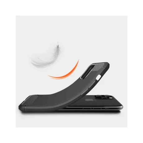 Husa iPhone 11 Pro Lemontti Carbon Negru